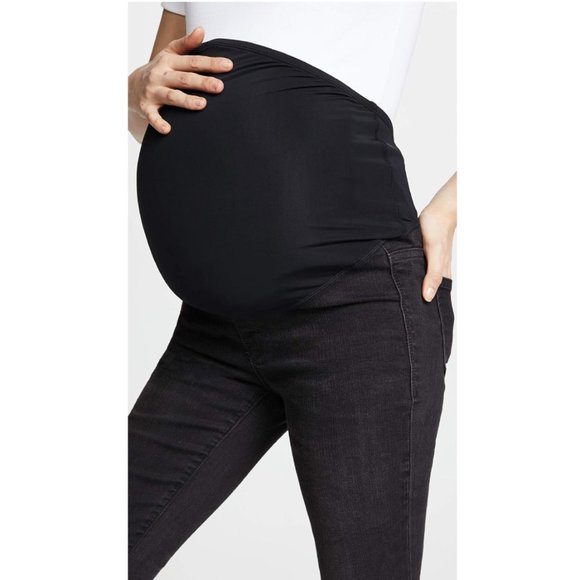 Madewell Maternity Over-the-Belly 2nd 3rd Trimester Skinny Jeans Faded Black 24 - Picture 5 of 12
